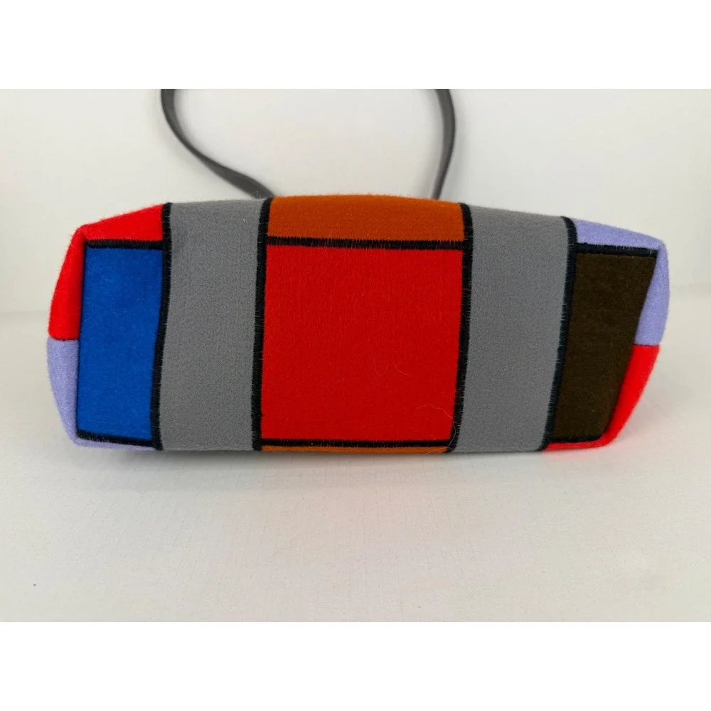 Rayerbag Marta‎ SOLOQUADRO Tote Bag Large Multicolor Colorblock Patchwork Felt